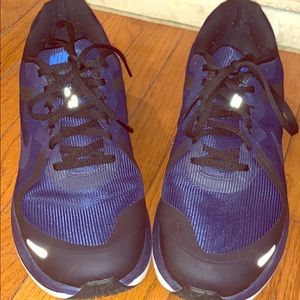 Black and Blue Nike Sneakers